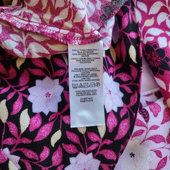 Ann Taylor Cottagecore Floral Midi Dress Grannycore Boho Garden Country Size 4 - Picture 10 of 10